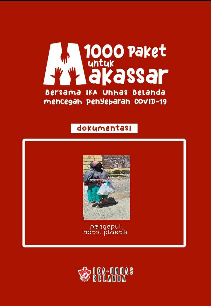 IKA Unhas Belanda Berbagi 1000 paket Bahan Makanan dan Masker Kain