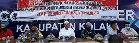 Pemda Kolaka Bersama Kodim 1412 Gelar Rakor TMMD