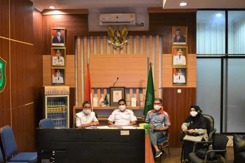 Ikuti Vicon PMI se-Sulsel, Wabup Takalar Laporkan Kegiatan PMI Takalar Putus Rantai Covid-19