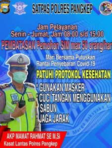 Pengurusan SIM Terapkan Protokoler Penanganan Covid-19