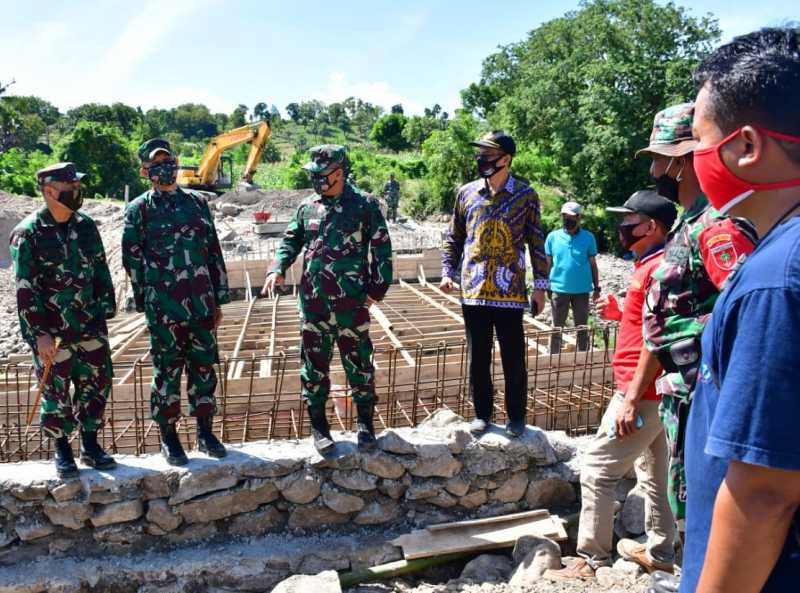 Kasdam XIV Hasanuddin Apresiasi Pra TMMD Pembangunan Jalan dan Jembatan Kodim Jeneponto