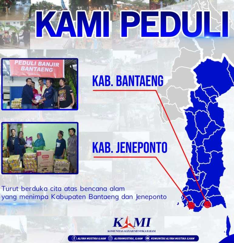 Support Dapur Umum Korban Longsor Jeneponto, Aliyah Mustika dan TSF Salurkan Bantuan