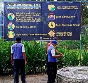 14.6 foto lanta spanduk Jelang New Normal, Lantamal VI Luncurkan Brosur dan Spanduk Sosialisasi