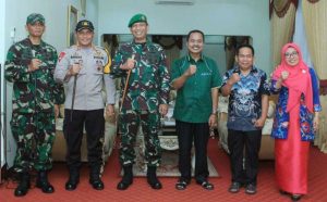Danrem 142 Tatag Kunker dan Silaturrahmi Forkominda Majene