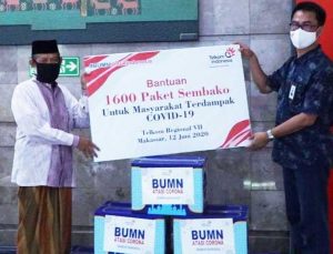 14.6 foto tel mi Lawan Covid-19, Karyawan Telkom Group Regional 7 Galang Donasi Rp500 Juta