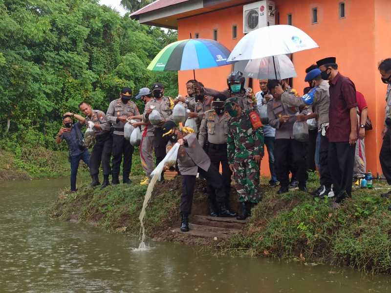 Kapolres Inisiasi Masyarakat Budidaya Ikan Nila di Tengah Pendemik Covid 19