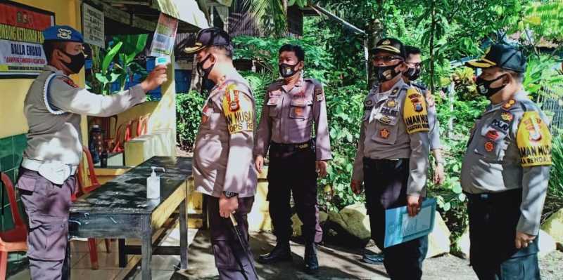 Kapolres Cek Kesiapan Posko Balla Ewako di Kelurahan Canrego