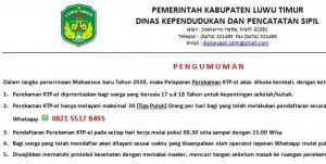 2.6 foto lutim KTP Disdukcapil Lutim Buka Pelayanan Perekaman KTP-el Khusus Mahasiswa