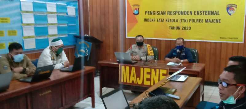 Wujudkan Profesional Polri, Polres Majene Gelar Survei ITK