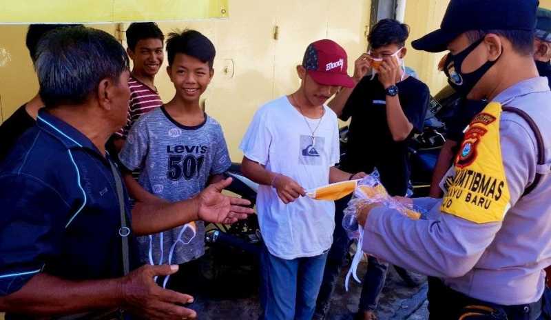 New Normal, Bhabinkamtibmas Melayu Baru Sosialisasi Protokol Kesehatan