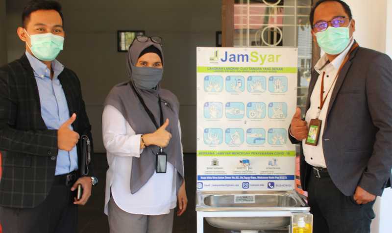 PT Jamkrindo Syariah Distribusikan Wastafel Gratis ke Kantor Dinas dan Satker