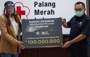 Peduli Masyarakat Terdampak Pandemi, XL Axiata Salurkan Donasi Rp 100 Juta Melalui PMI