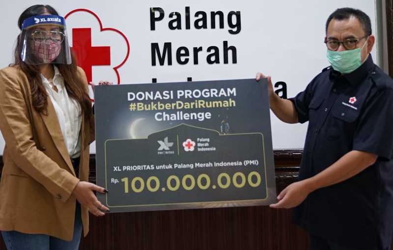 Peduli Masyarakat Terdampak Pandemi, XL Axiata Salurkan Donasi Rp 100 Juta Melalui PMI