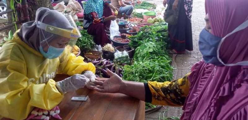 210 Warga Bantaeng Rapid Test Massal, Hasilnya Non Reaktif