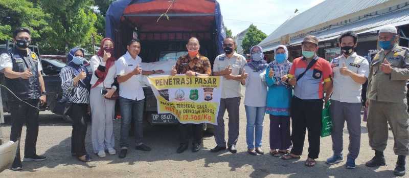 Jaga Stabilitas Harga Gula Pasir, Disdagrin dan BPTN Makassar Penetrasi Pasar.