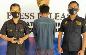 5.6 foto taka narkoba Diduga Narkoba, Pemuda Mangadu ''IM'' Digiring ke Polres Takalar