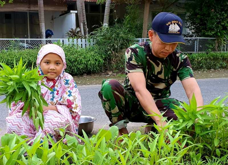Rumdis TNI AL Lantamal VI Bernuansa Pedesaan