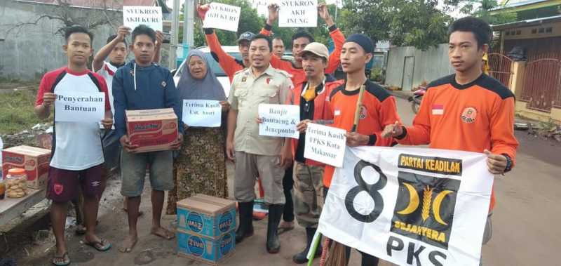 Fraksi PKS & DPD PKS Makassar Kirim Bantuan ke Bantaeng