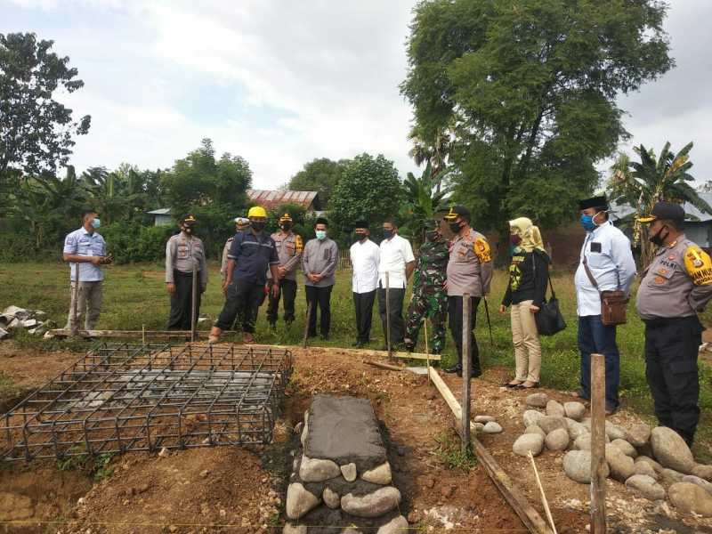 Wakapolda Sulsel Tinjau Langsung Perkembangan Pembangunan Yayasan/Masjid Al Halim