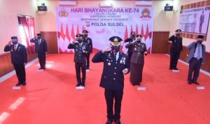 1.7 foto gowa hadir Hadiri Upacara HUT Bhayangkara, Ini Harapan Wabup Gowa