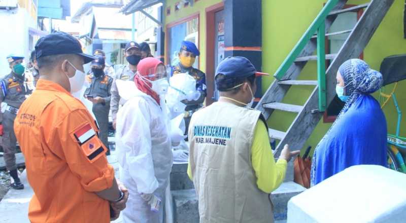 Tim Gugus Tugas Covid19 Majene Edukasi dan Tracking Warga Binanga