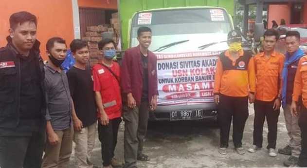 USN Kolaka Bantu Korban Bencana Masamba