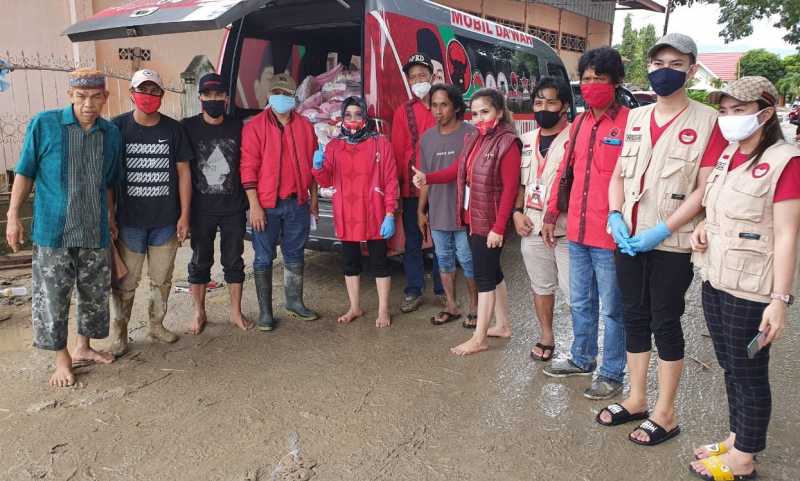 Keluarga Besar Partai Wong Cilik Salurkan Bantuan Kemanusiaan di Lutra