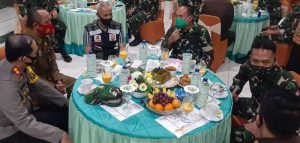 Kunjungi Kodim Pangkep, Pangdam Ingatkan Pentingnya Kedisiplinan Protokoler Kesehatan
