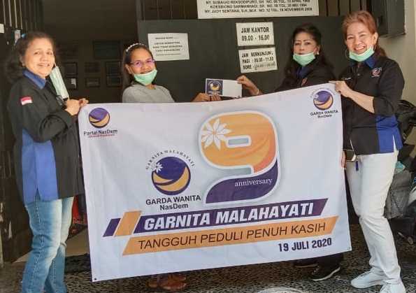 Jelang HUT Garnita, DPP Santuni Keluarga Nakes Korban Covid-19 dan Anak Yatim