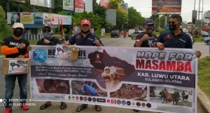 Tiga Anggota Brimob KKLR Batam Galang Dana Banjir Bandang Lutra