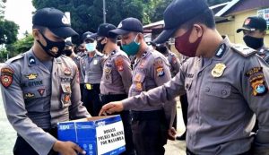 Peduli Korban Masamba, Polres Majene Kumpulkan Donasi