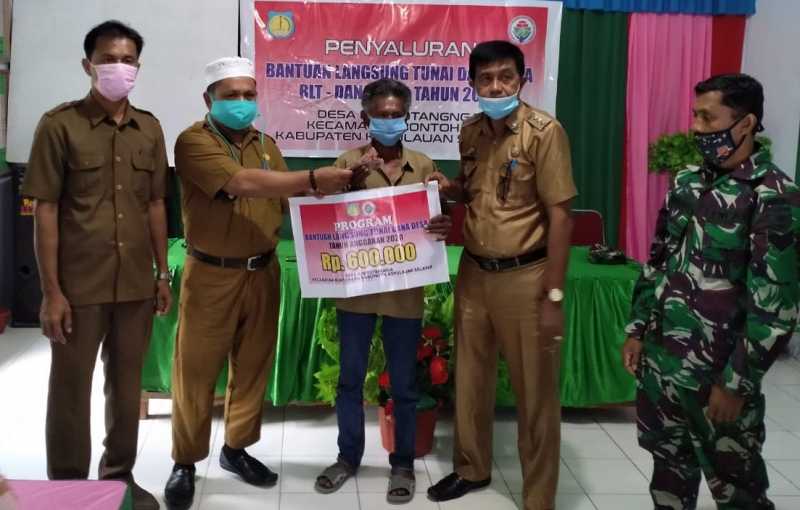 Desa Bontotangnga Salurkan BLT Tahap Pertama Penyaluran ke-III 48 KK