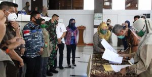 Percepat Pembangunan Bendungan Pamukkulu, Wabup-BPKH Tinjau Tata Batas Hutan Produksi