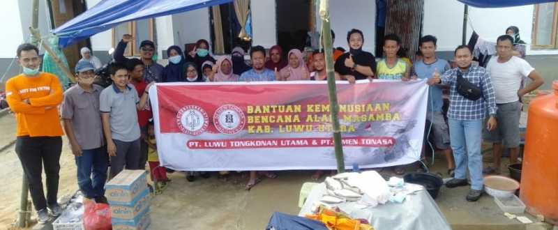 Peduli Korban Banjir Masamba, Distributor Semen Tonasa Salurkan Bantuan Sembako Rp20 Juta