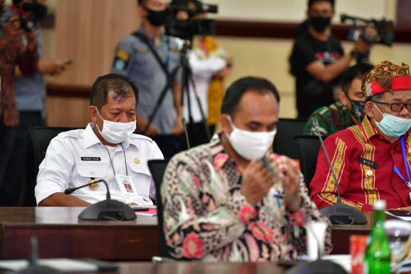 Nurdin Abdullah Laporkan ke Mendagri Kondisi Persiapan Tahapan Pilkada di Tengah Pandemi Covid-19
