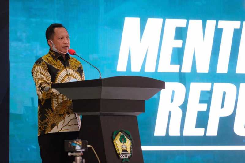 Launching Gerakan Sejuta Masker Pemkab Gowa, Ini Harapan Mendagri 