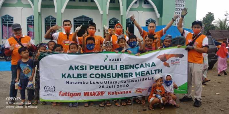 Kalbe Farma Edukasi Kesehatan Korban Bencana di Lutra