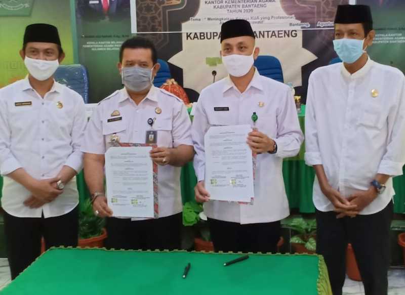 Inovasi Pelayanan, Kemenag Bantaeng dan Disdukcapil MoU