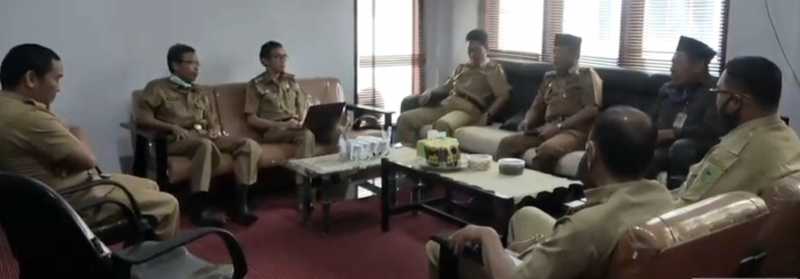 Jelang MTQ Virtual, Dinas Kominfo Pangkep Terima Kunjungan Panitia Lokal Barru
