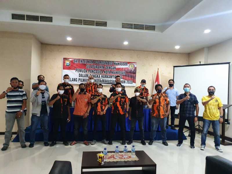Jelang Pemilu, PP Kota Makassar Dukung Polrestabes Ciptakan Kamtibmas