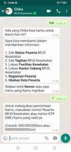 Urus JKN-KIS Pakai Chika, Semudah Chatting Biasa