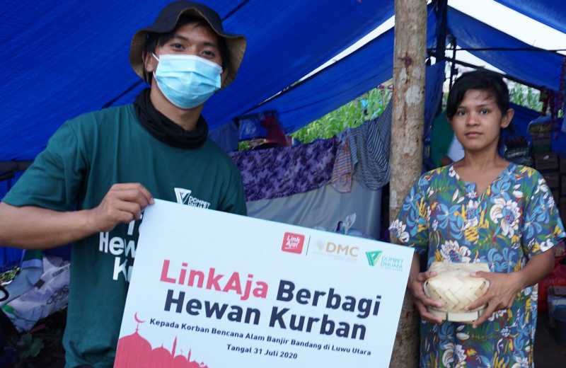 LinkAja dan DMC Dompet Dhuafa Kurban di Masamba