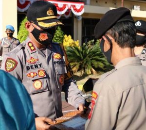31.8 foto taka lepas Lepas Personel Purna Bakti, Ini Pesan Kapolres Takalar
