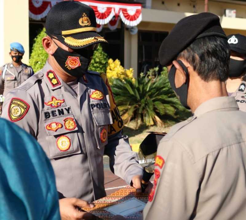 Lepas Personel Purna Bakti, Ini Pesan Kapolres Takalar