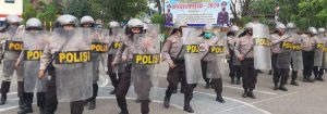 Pelatihan Dalmas, Polres Pangkep Siap Amankan Pilkada