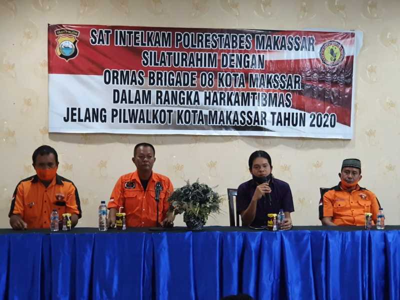 Brigade 08-Intelkam Polrestabes Makassar Bertatap Muka, Ini Tujuannya