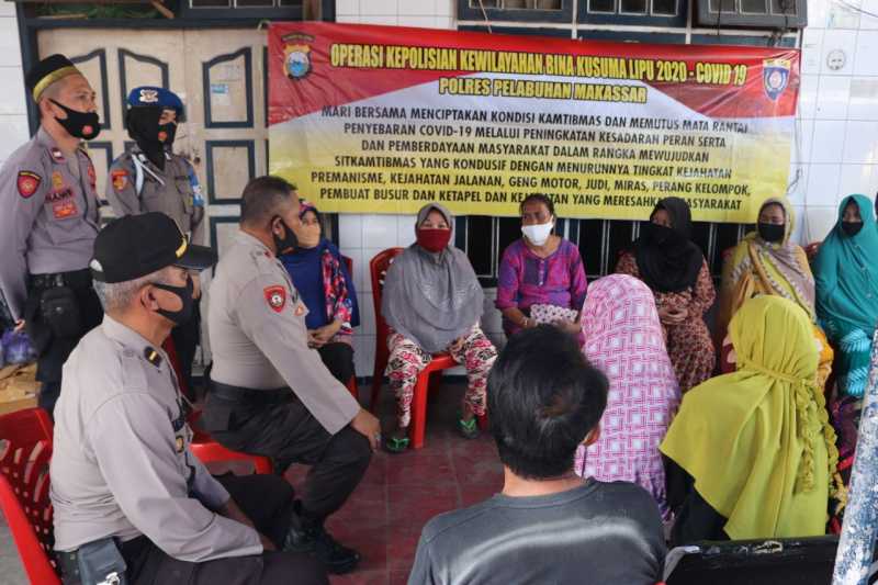 Polres Pelabuhan Makassar Imbau Warga Cegah Perang Kelompok dan Covid-19