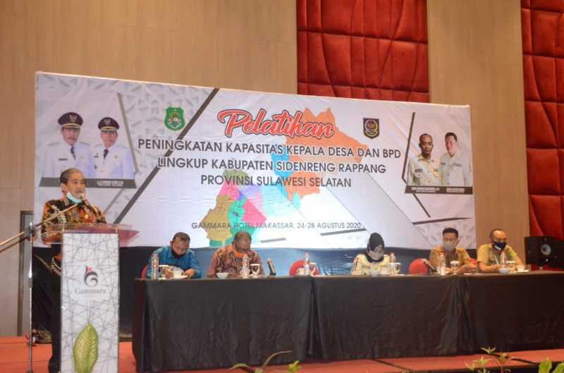 Bupati Sidrap Buka Pelatihan Peningkatan Kapasitas Aparatur Desa Dan BPB