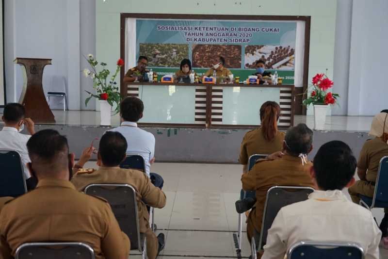 Pemprov Sulsel Dan Pemkab Sidrap Gelar Sosialisasi Ketentuan Bidang Cukai