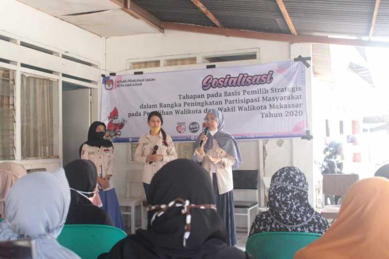 Relawan Demokrasi KPU Makassar Sosialisasi Pilwali di Kelurahan Balang Baru